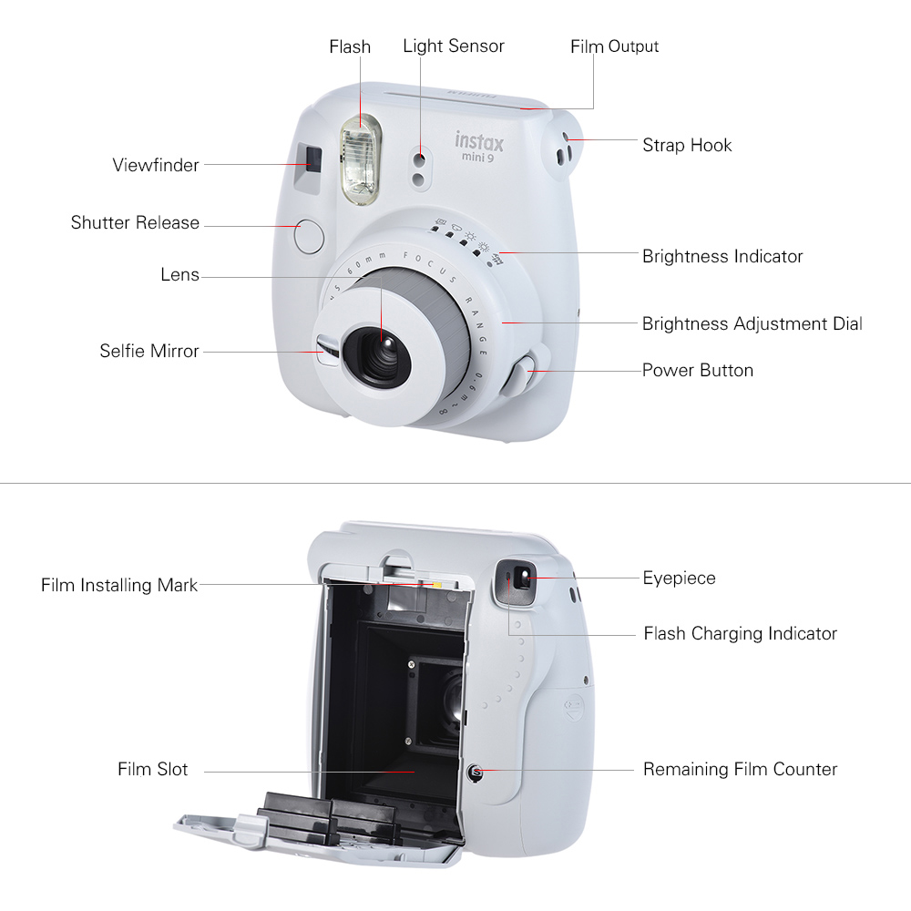 Máy Ảnh Selfie Lấy Liền Fujifilm Instax Mini 9