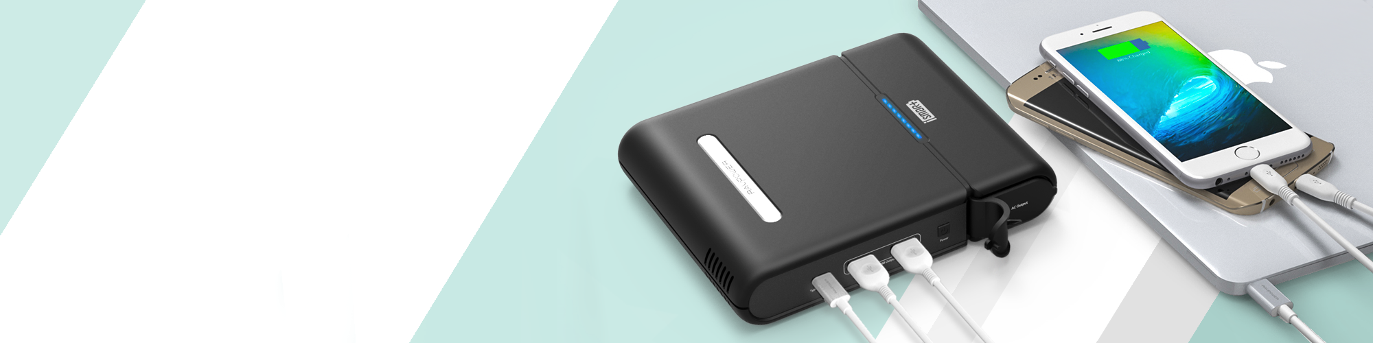 Pin Sạc Dự Phòng Cho Laptop RAVPower 27000mAh RP-PB055 Tích hợp USB Type C - Hàng Chính Hãng