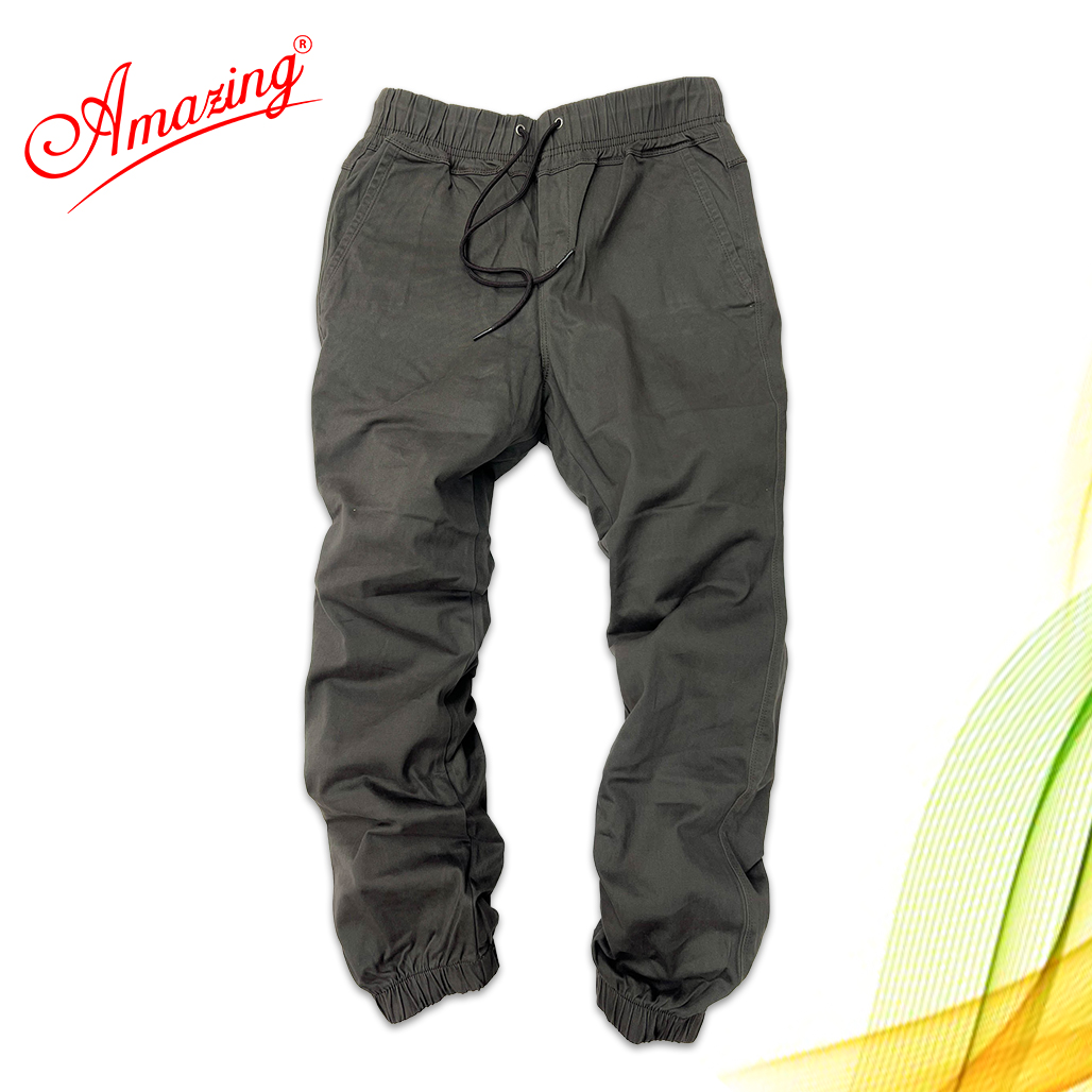 Quần jogger kaki nam cao cấp Amazing, sắc màu trẻ trung, phong cách thể thao cá tính, gấu quần bo chun, có big size