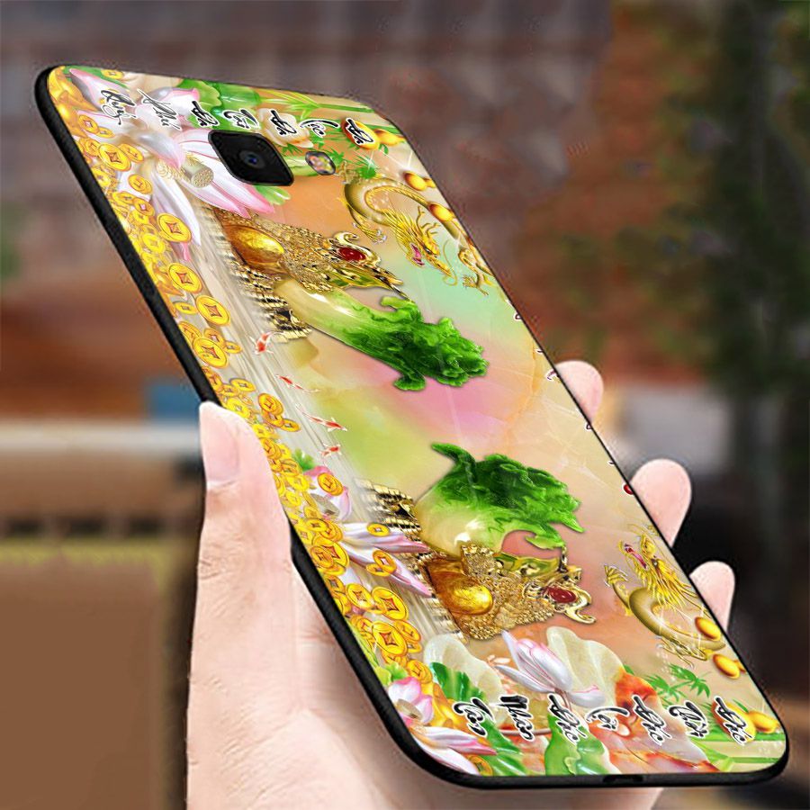 Ốp kính cường lực cho điện thoại Samsung Galaxy A50 - thần tài kim MS TTKIM079