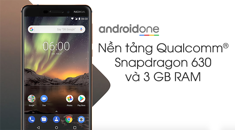 Điện Thoại Nokia 6 (2018) - Hàng Chính Hãng