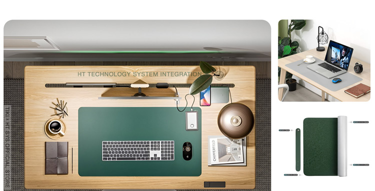 Miếng Lót chuột ASWEI 2 mặt - PU mềm, chống bụi - Độ bền 3 năm