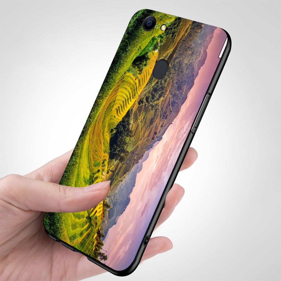 Ốp điện thoại kính cường lực cho máy Oppo A79 - Quê Hương MS QHUONG014