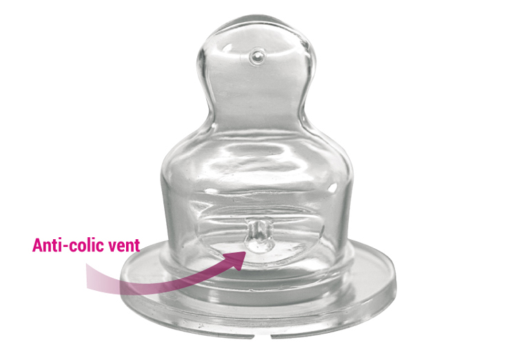 Bộ 2 Núm Ti Silicon Cho Bình Cổ Thường NIP NIP33011 Size L Dòng Chảy Nhanh