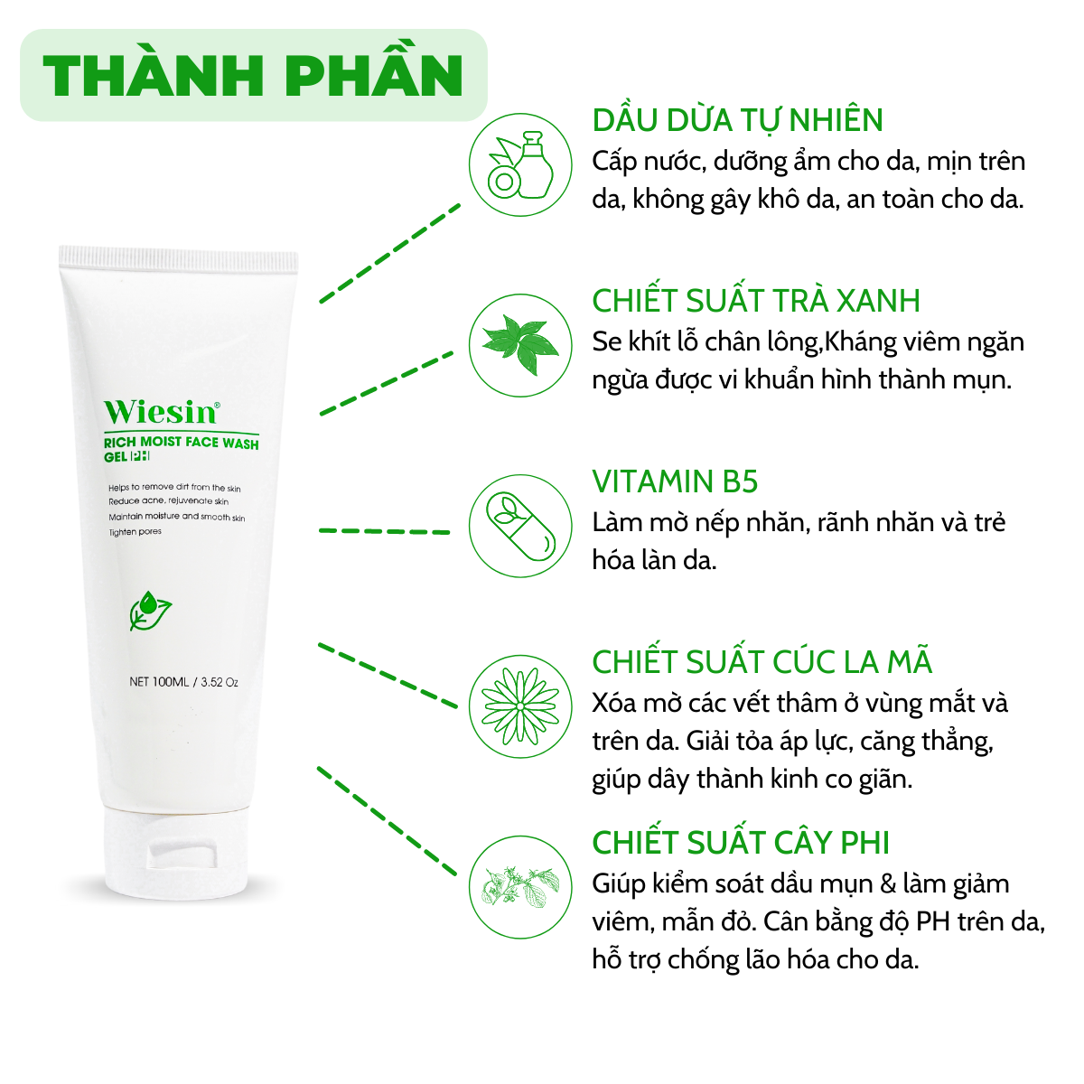 sữa rửa mặt cho da khô