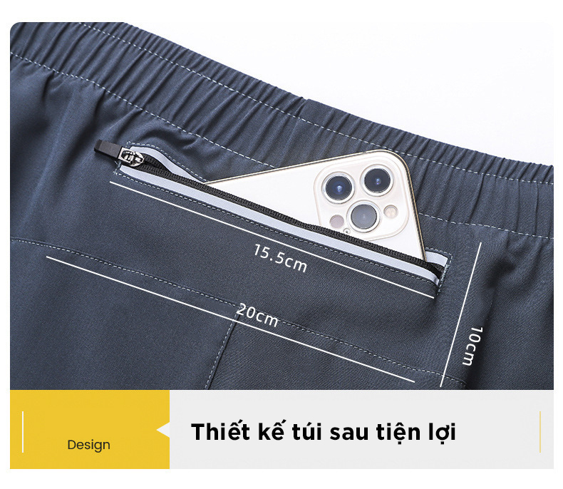 Quần chạy bộ short đùi thể thao thoáng khí nhanh khô, có túi đựng điện thoại , kèm lớp lót Cleacco DK22001 Bảo Hành 12 Tháng - Boro Sport