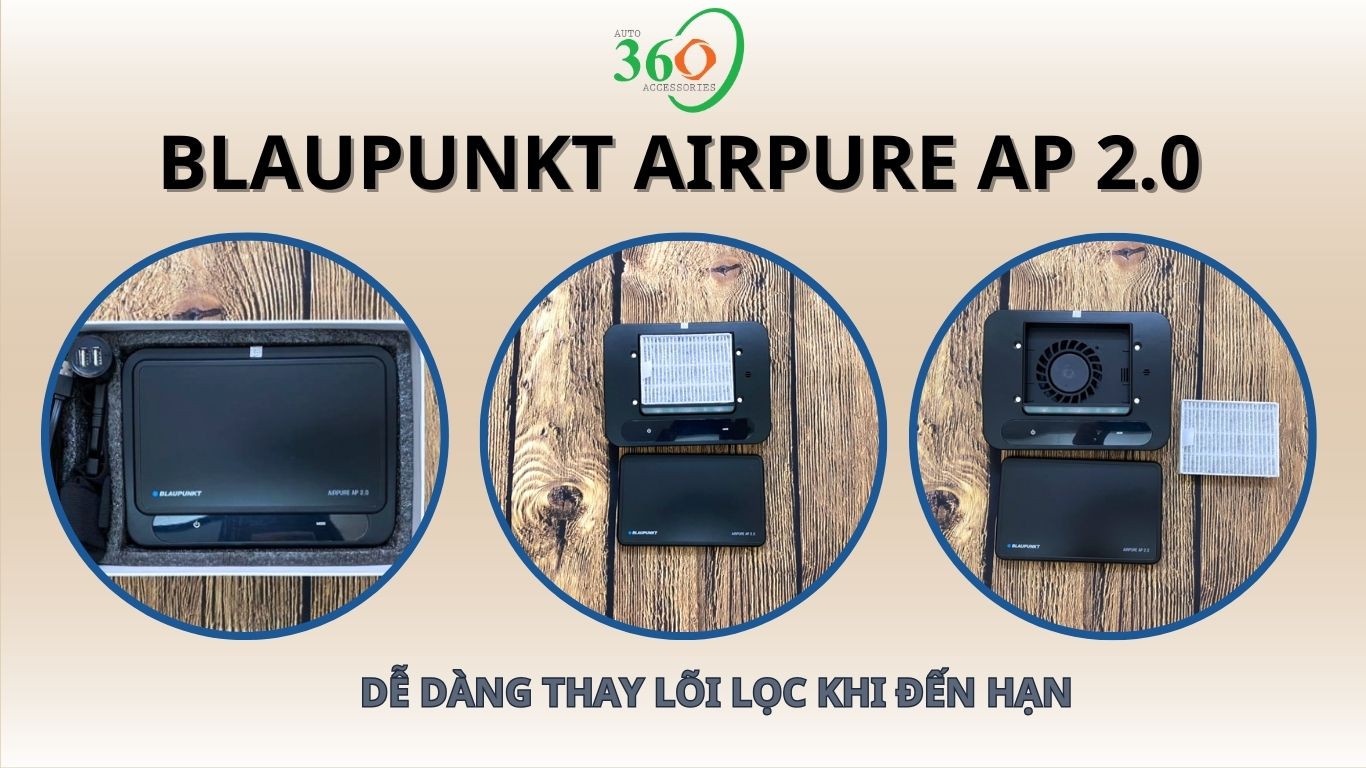 Hướng dẫn thay lõi lọc không khí của máy lọc không khí ô tô Airpure AP 2.0