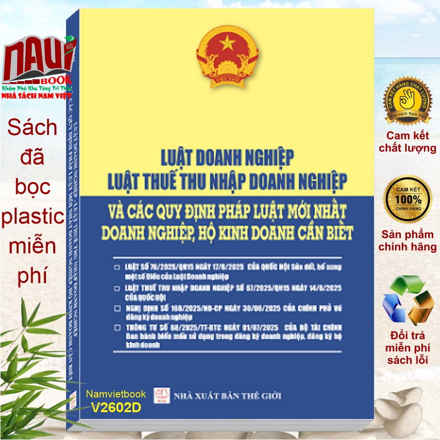 Sách Luật Doanh Nghiệp, Luật Thuế Thu Nhập Doanh Nghiệp và Các Quy Định Pháp Luật Mới Nhất Doanh Nghiệp, Hộ Kinh Doanh Cần Biết
