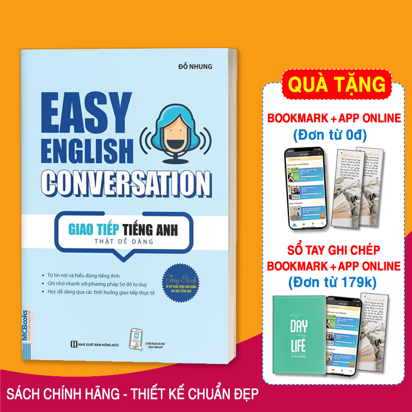 Sách Easy English Conversation – Giao tiếp tiếng Anh thật dễ dàng - Học Kèm App Online