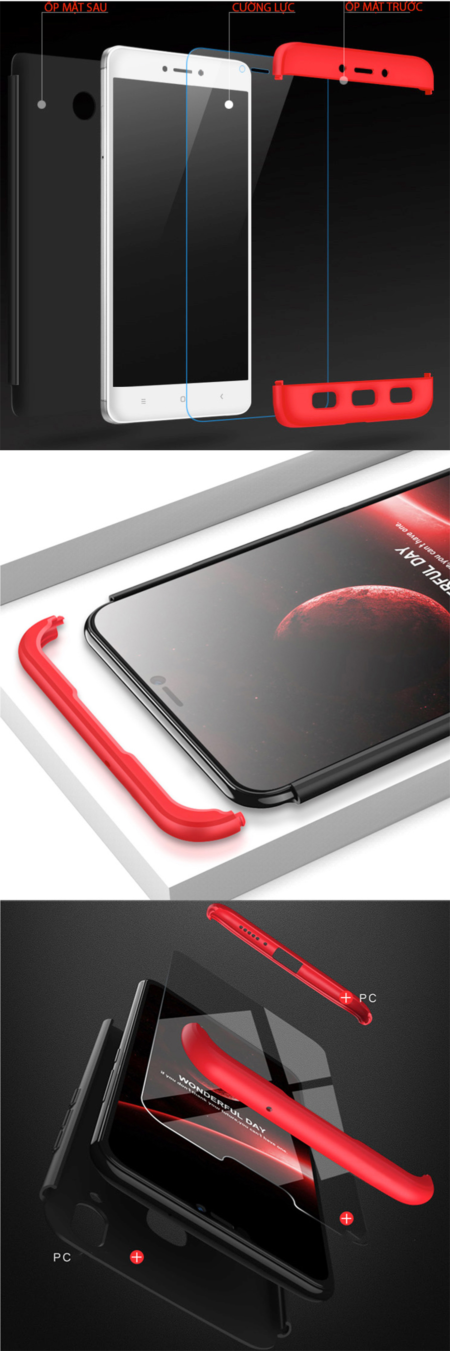 Ốp Lưng cho Xiaomi Redmi 4X Bảo Vệ 360 Điện Thoại