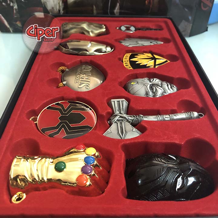 Bộ 11 móc khóa Avengers - Móc khóa Avengers Giá Rẻ - Móc Khóa