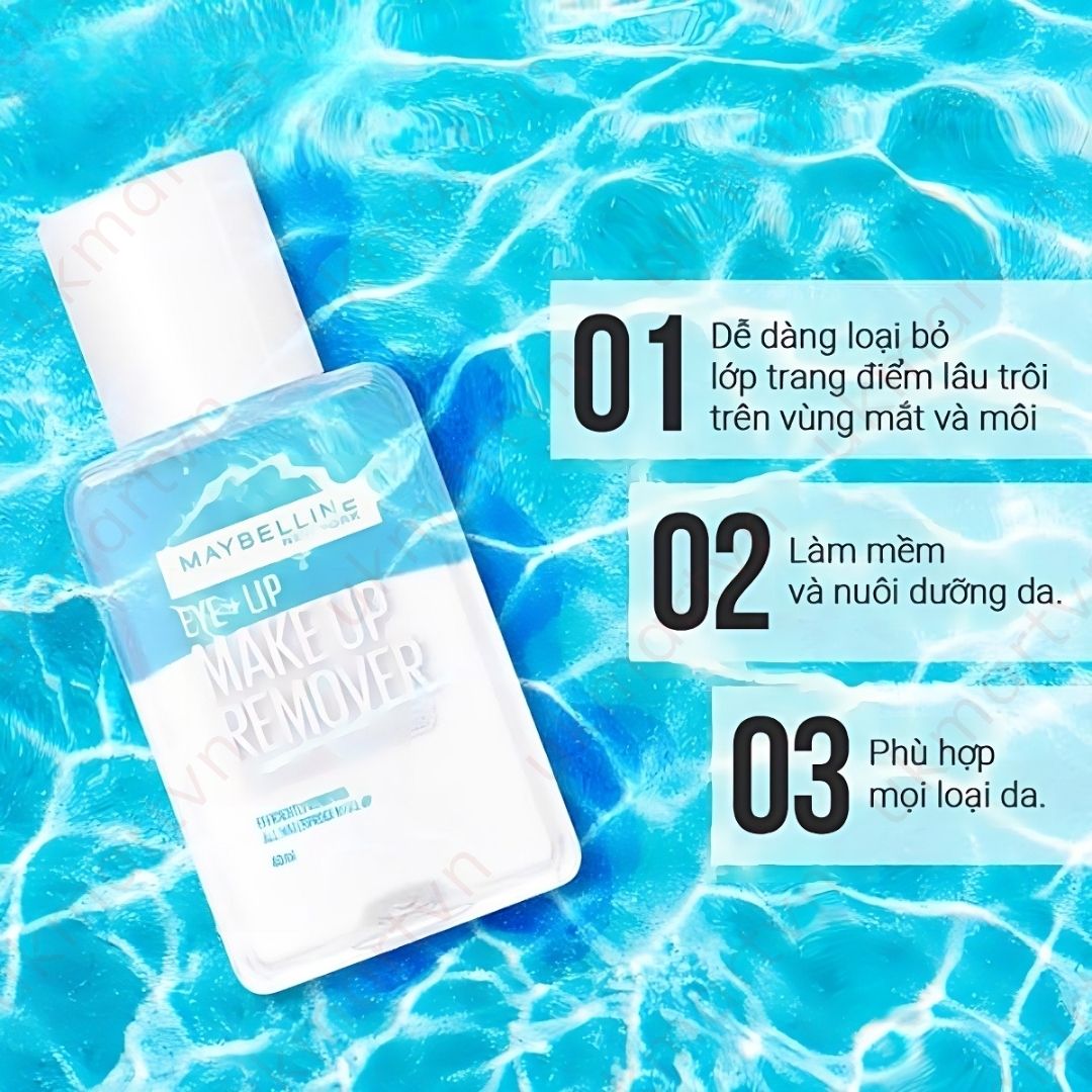 Tẩy Trang Mắt Môi Chuyên Dụng Maybelline New York Eye & Lip Makeup Remover 40ml