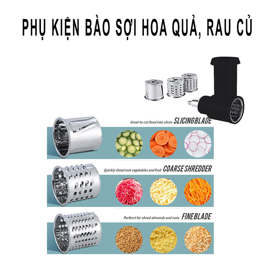 Máy nhào trộn bột, xay thịt thân khung thép Midimori, MDMR-9819B (1800W) – Hàng chính hãng