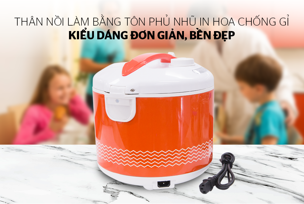 Nồi Cơm Điện Nắp Gài Sunhouse SHD8600 (1.8 Lít) - Hàng Chính Hãng