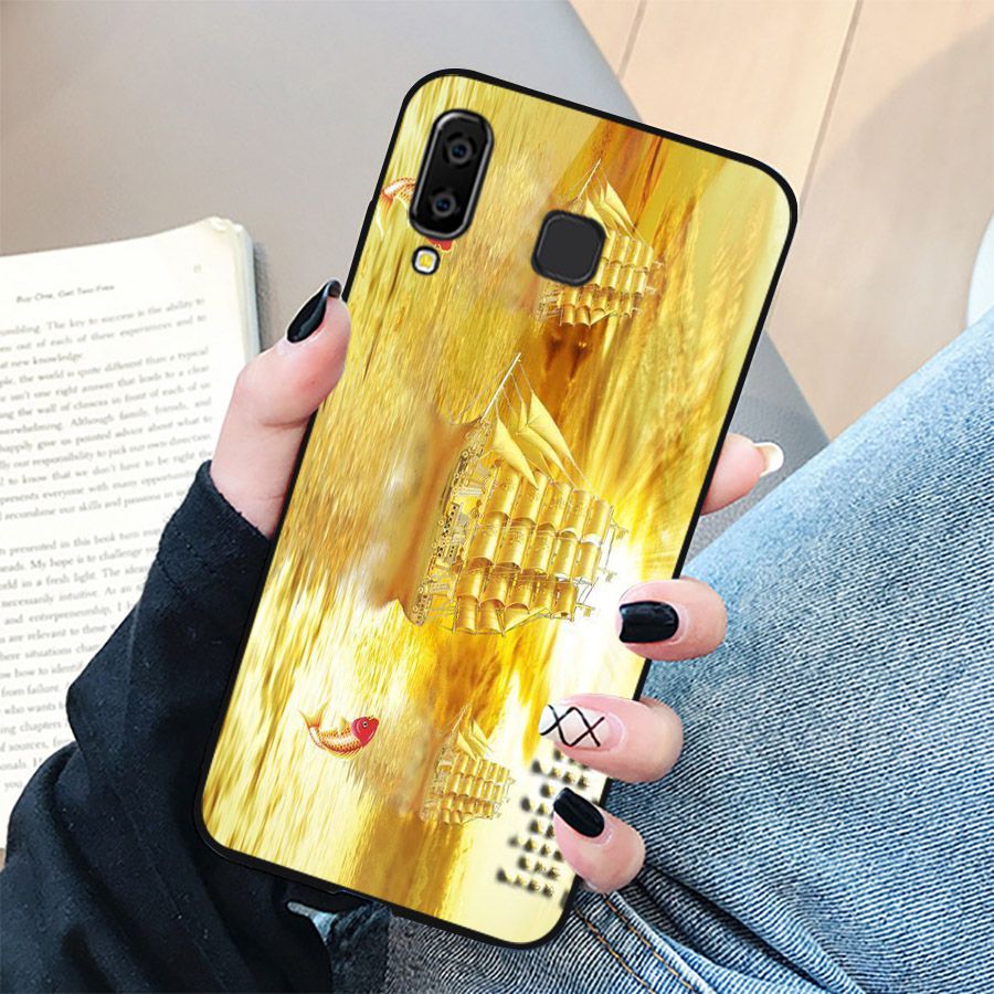 Ốp điện thoại kính cường lực cho máy Samsung Galaxy A50 - thuận buồm xuôi gió MS 2TBXG011