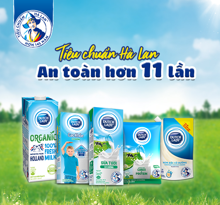 Sữa Uống Tiệt Trùng Dutch Lady Cô Gái Hà Lan Có Đường (1000ml)