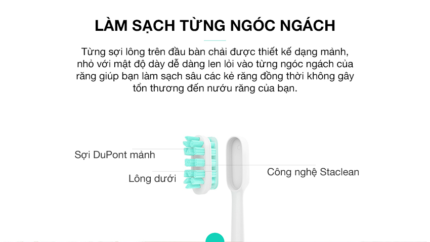 Bàn Chải Đánh Răng Xiaomi Mi Electric Toothbrush NUN4000CN (White) - Hàng Chính Hãng