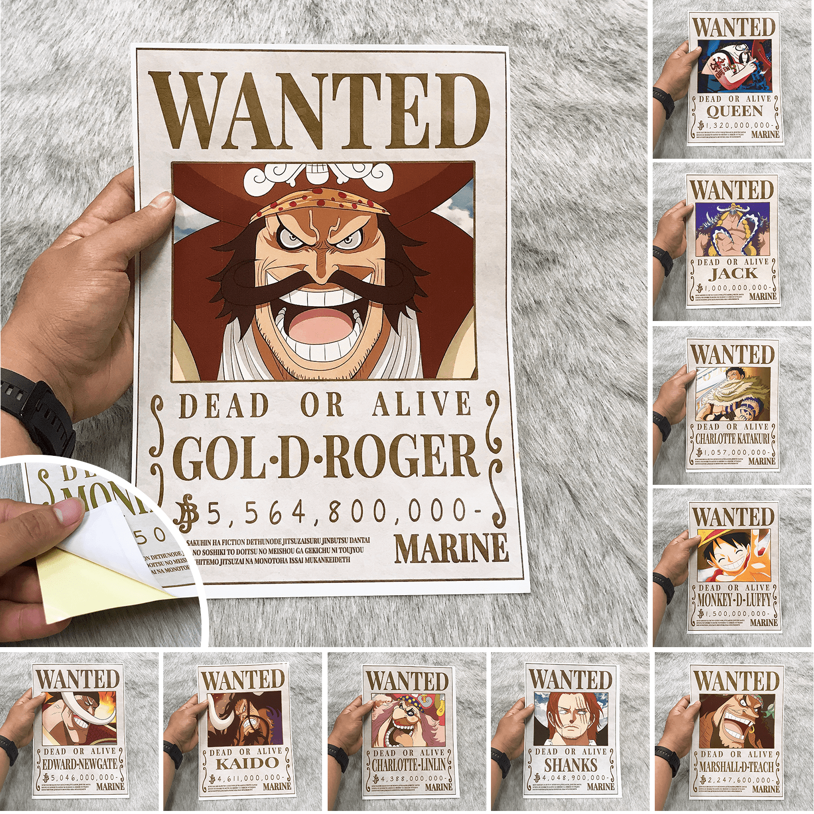 Mua Bộ 10 Poster One Piece có số tiền truy nã cao nhất One Piece Mới (Hình  dán tường tiện lợi, Chất lượng Full HD)