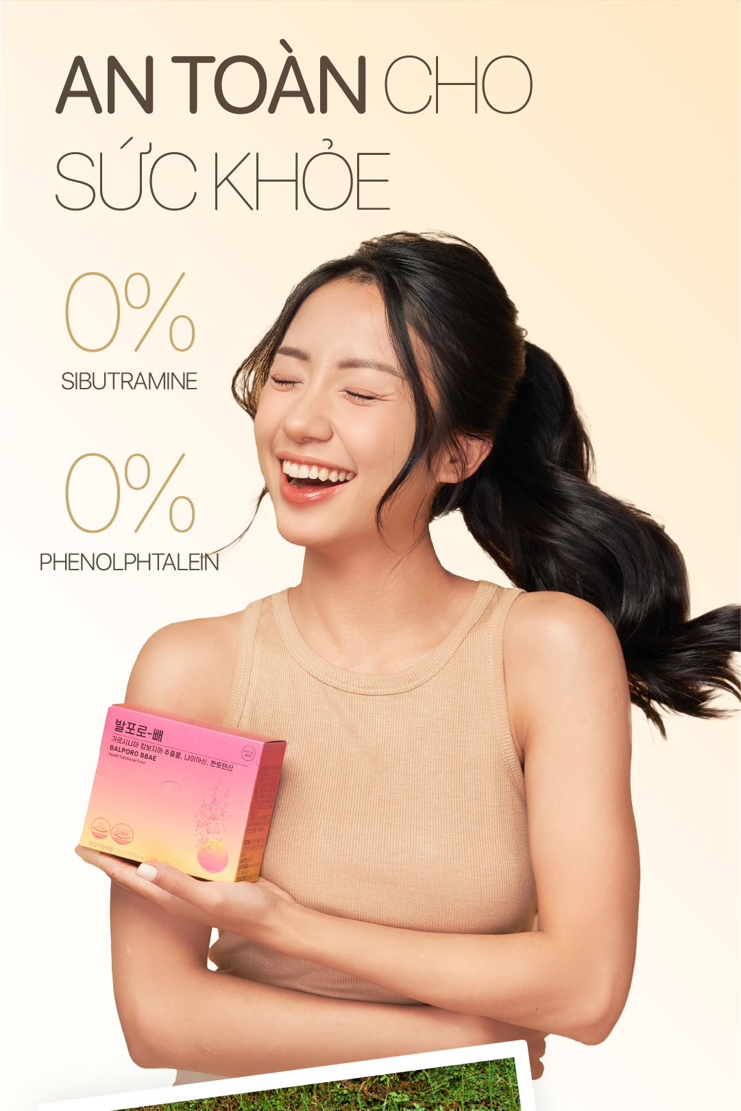 Hộp viên sủi Balporo BBae, nhập khẩu Hàn Quốc, hỗ trợ kiểm soát cân nặng, cải thiện vóc dáng