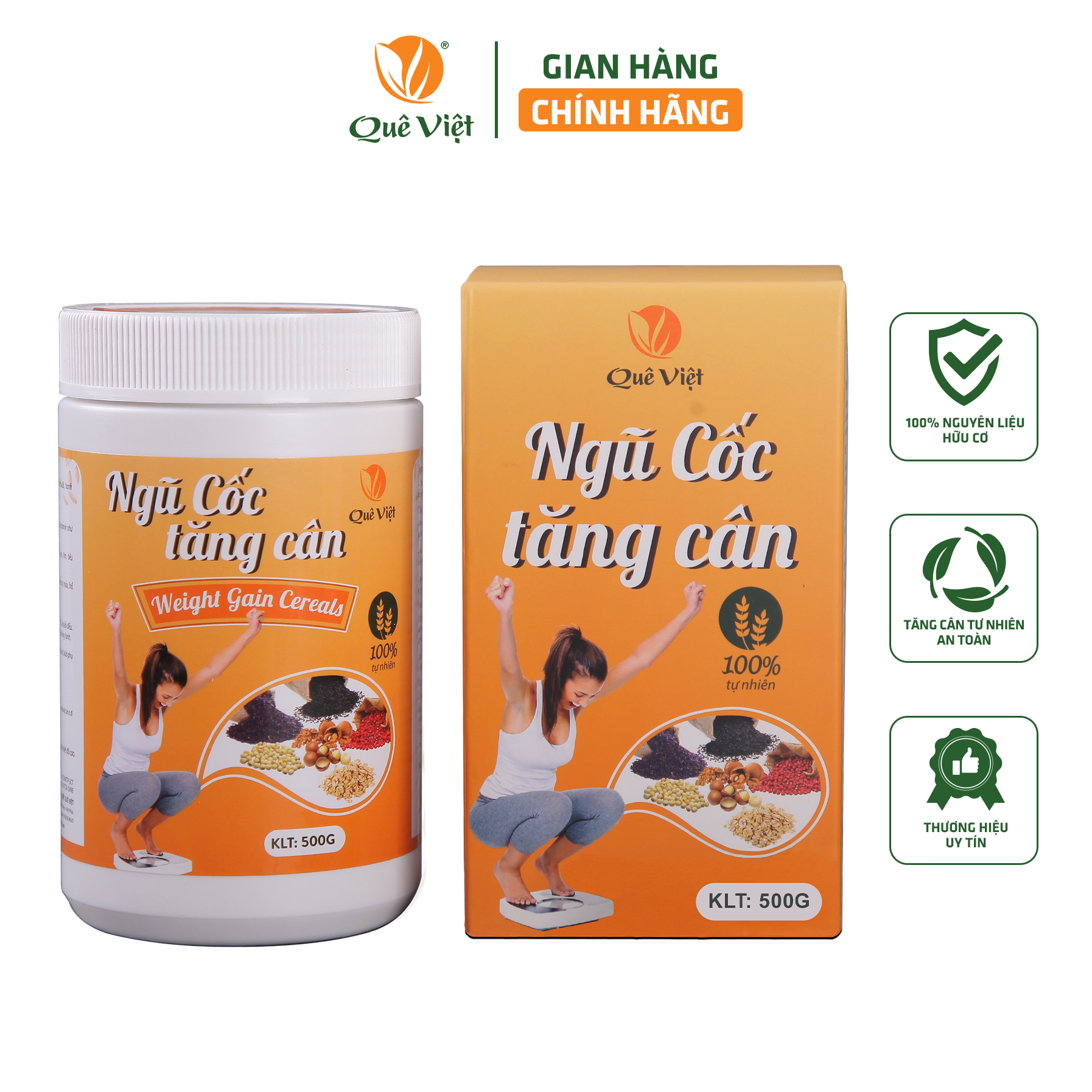 Ngũ cốc tăng cân Quê Việt