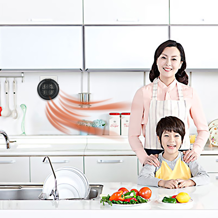 Portable Electric Heater for Household Heaters Heating Element Black EU Plug