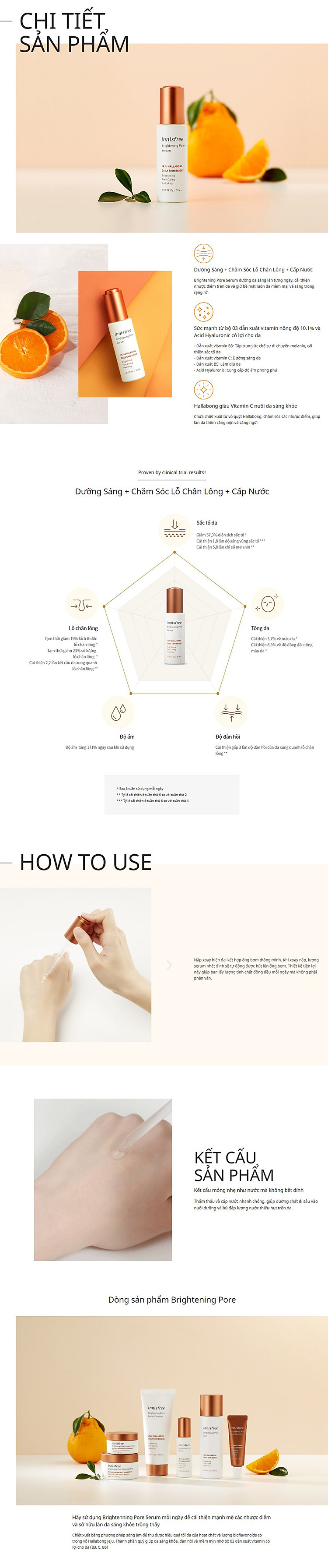 Tinh Chất Làm Sáng Da 3 Trong 1 Innisfree Brightening Pore Serum (30ml)