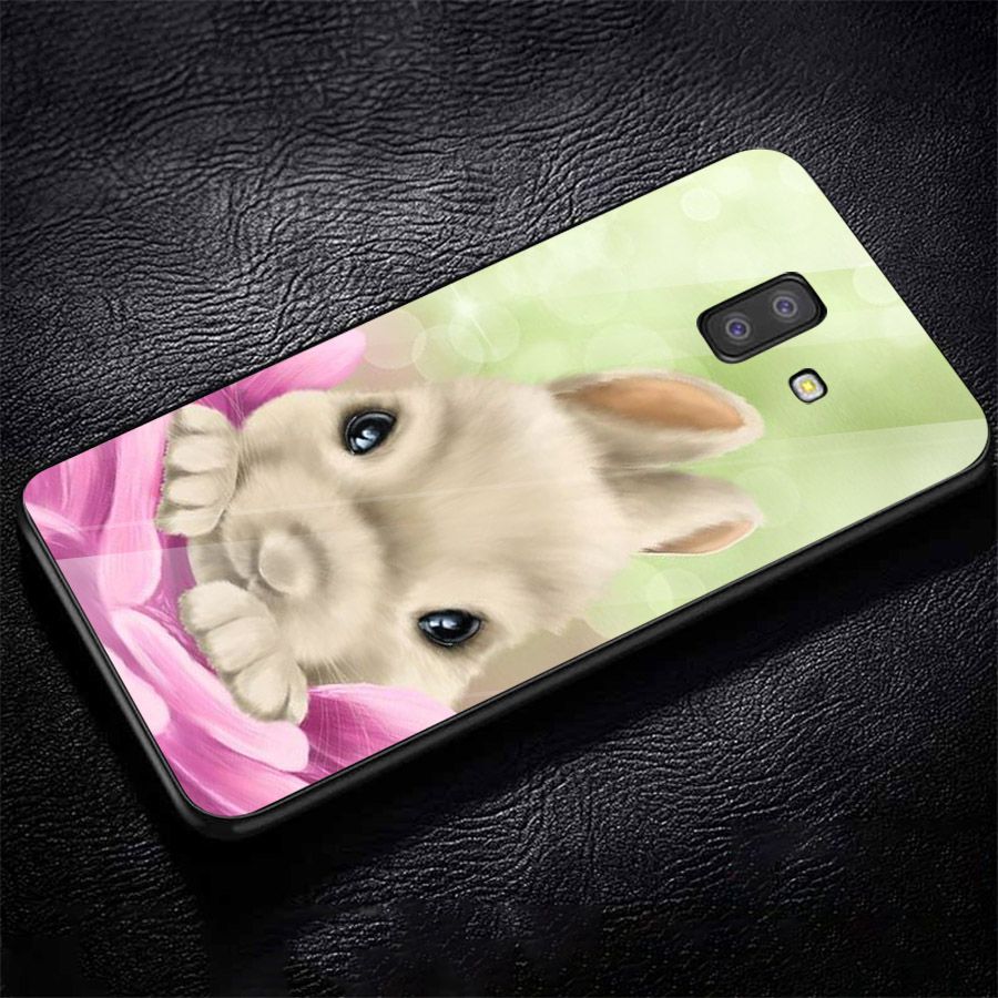 Ốp kính cường lực cho điện thoại Samsung Galaxy J6 - dễ thương muốn xỉu MS CUTE067