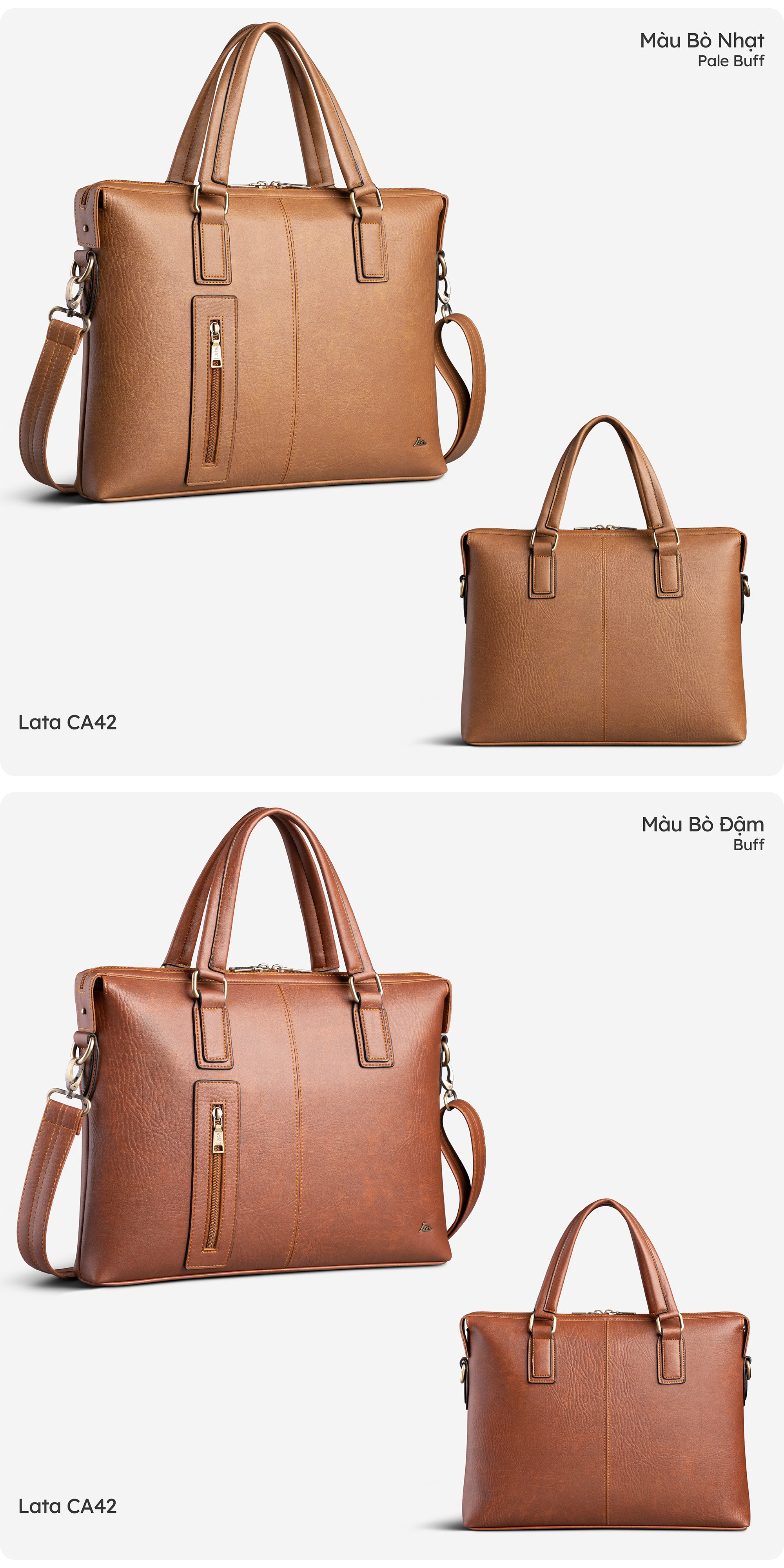 Cặp Công Sở Lata ( Thời trang nam basic - Cặp da CA42 )