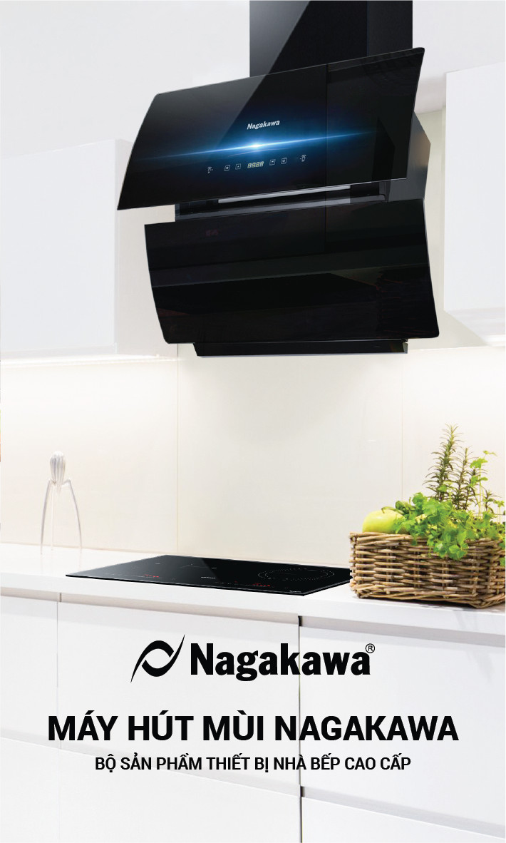 Máy Hút Mùi Kính Mở Tự Động Premium Nagakawa NAG1854 (70 cm) - Hàng Chính Hãng