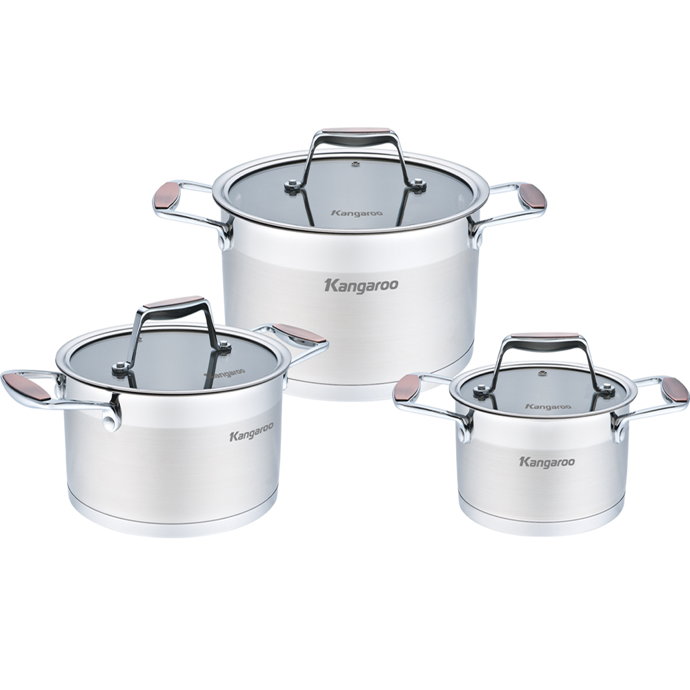 Bộ Nồi Inox 5 Đáy Kangaroo Kg3Cs2