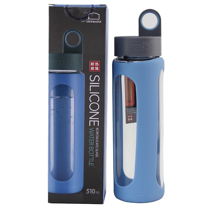 Bình Nước Thủy Tinh Chịu Nhiệt Lock&Lock LLG933R (510ml)