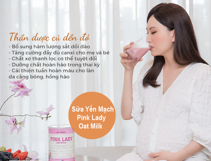 sữa yến mạch biogreen pink lady oat milk - không đường - giàu vitamin, chất xơ, canxi, sắt và axit folic - cải thiện hệ tiêu hóa - tốt cho tim mạch - giữ dáng, đẹp da - tốt cho phụ nữ mang thai - dành cho cả gia đình - fecven 3