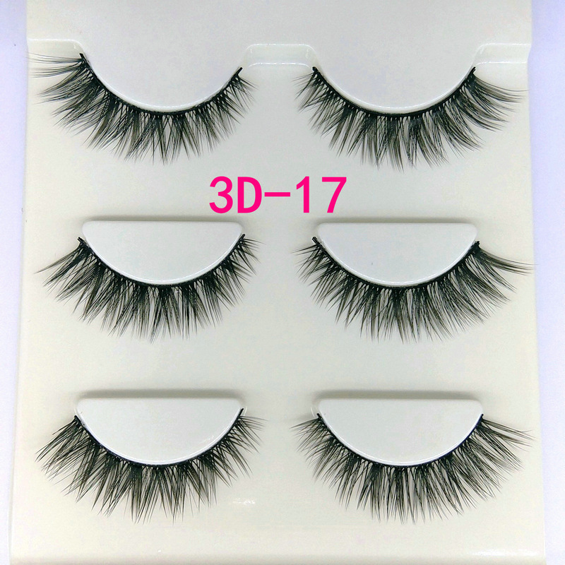 Lông mi giả lông chồn 3 Fashion Eyelashes 3 Faux-Cils 3D 1 bộ 3 cặp