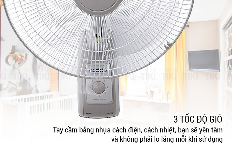 Quạt treo tường 2 dây SENKO TC1626 - Hàng Chính Hãng