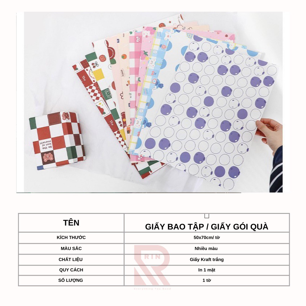 Giấy gói quà / giấy quà tặng/ giấy bao tập cao cấp 