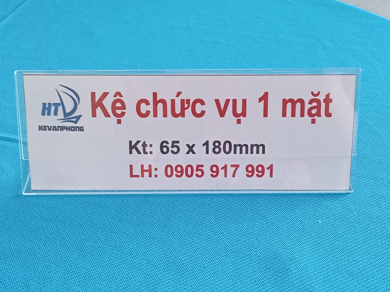 Kệ Mica chức vụ 1 mặt nhỏ - A01 (KT: 6.5 x 18cm)