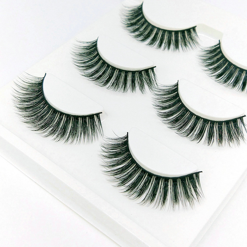 Lông mi giả lông chồn 3 Fashion Eyelashes 3 Faux-Cils 3D 1 bộ 3 cặp