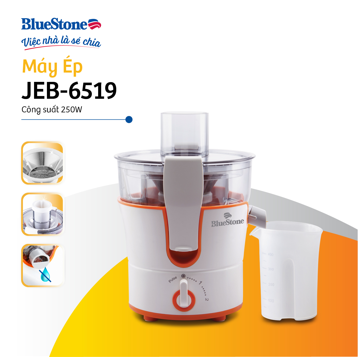 Máy Ép Trái Cây BlueStone JEB-6519 - Hàng chính hãng
