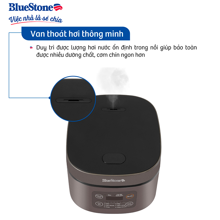 Nồi Cơm Điện Tử BlueStone RCB-5946 ( 1,5 lít - 860W)