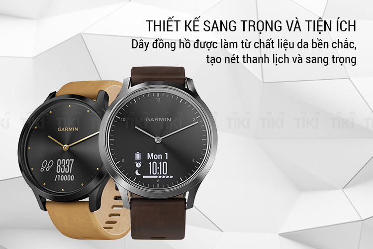Đồng Hồ Thông Minh Garmin Vivomove HR Premium - Hàng Chính Hãng
