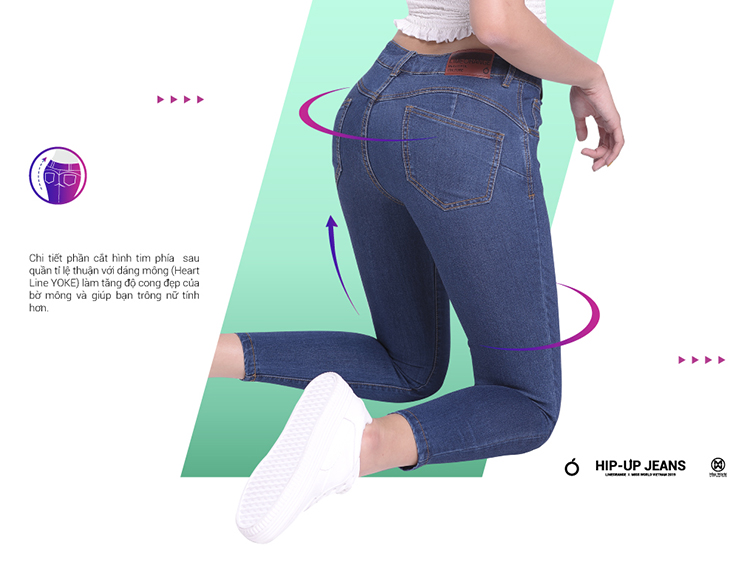 Quần Jean Dài Nữ Miss World Jeans JO19150001-BL