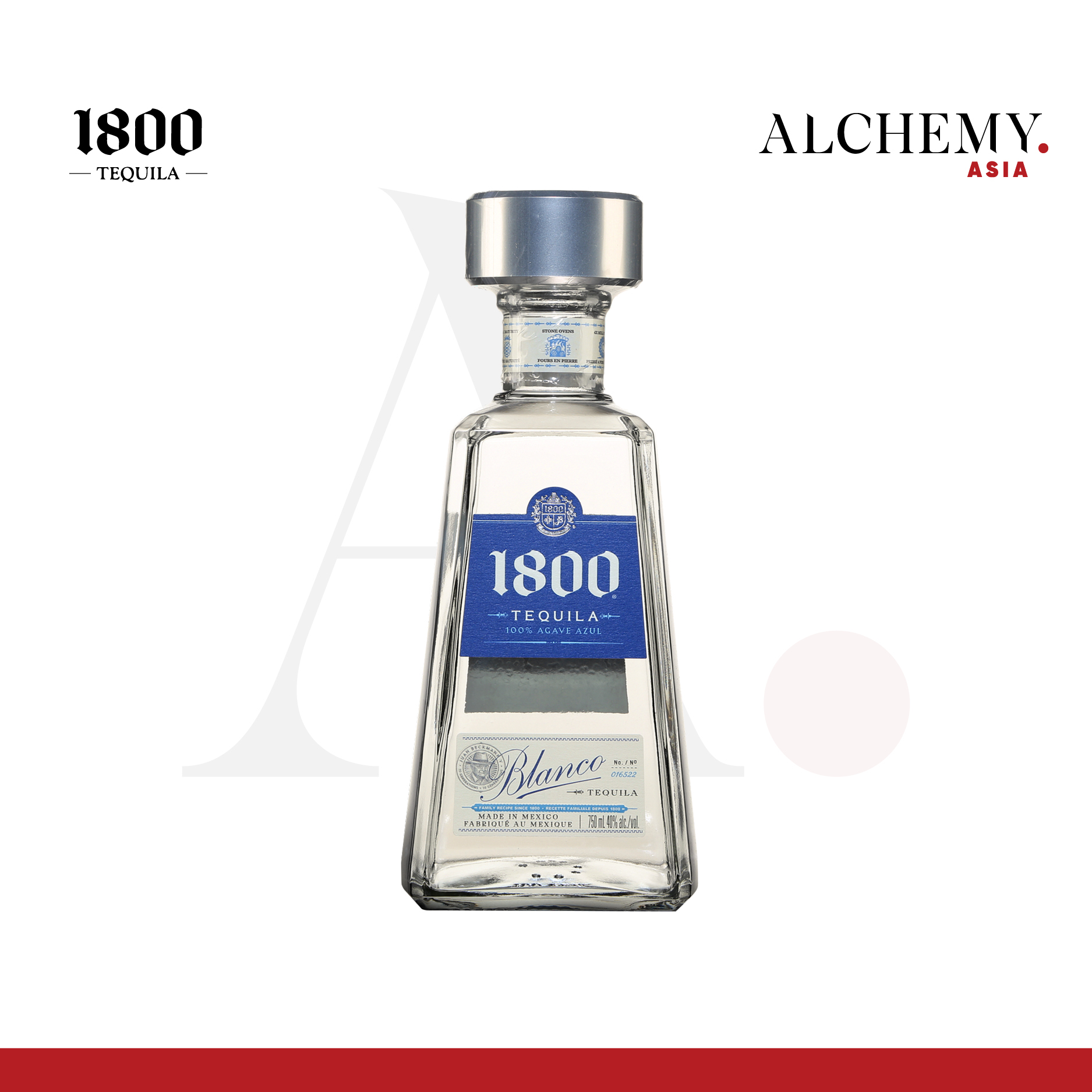 Rượu Tequila Reserva 1800 Silver 40% 1x750ml