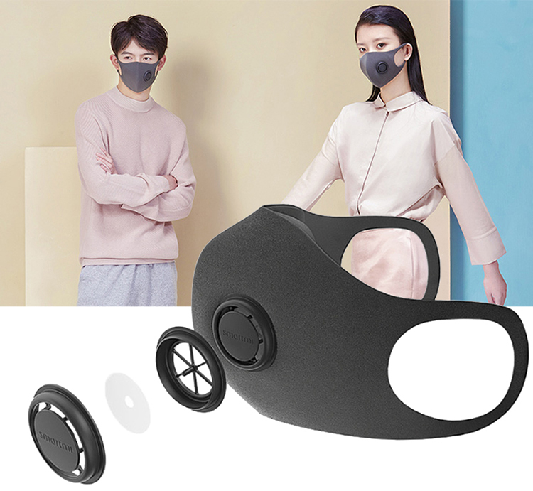 Respirator Dustproof Mask Durable PM2.5 SMARTMI Activated Carbon FiltrationM Xiaomi
