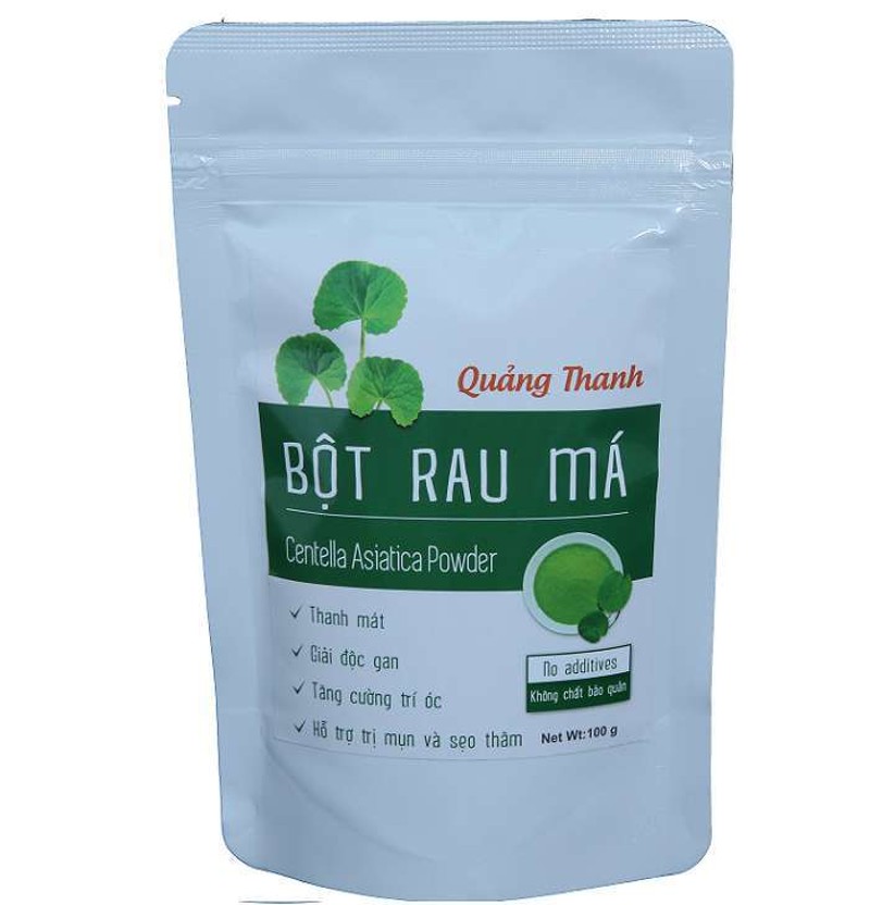 Bột rau má Quảng Thanh nguyên chất 100g
