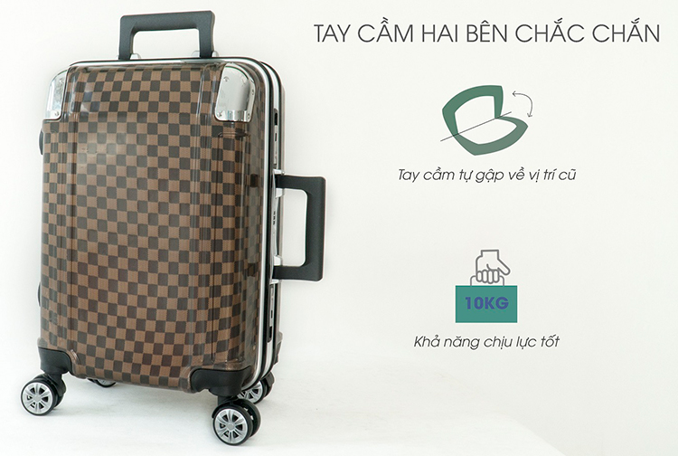 Bộ 2 Vali Khung Nhôm TRIP A08