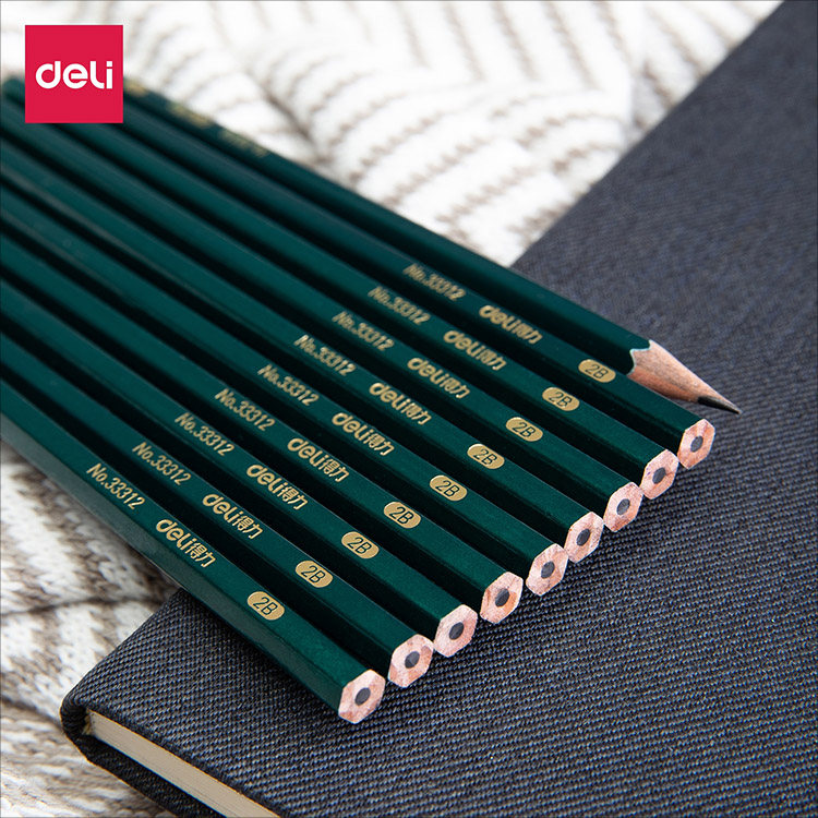 Hộp 10 Bút Chì Lục Giác Deli 33312