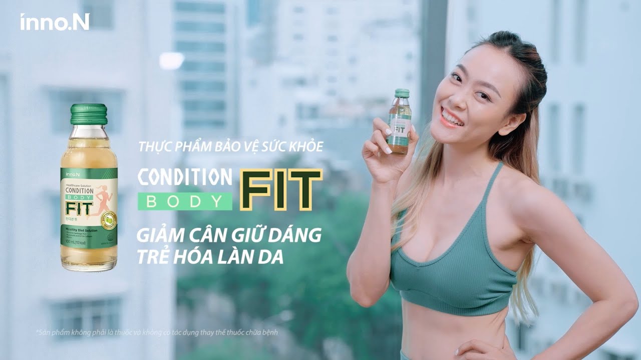 Nước Uống Hỗ Trợ Giảm Cân Hiệu Quả, Tăng Miễn Dịch,  CONDITION Body Fit inno.N, Chống Lão Hóa Da (100ml x 1 chai, 10 chai )