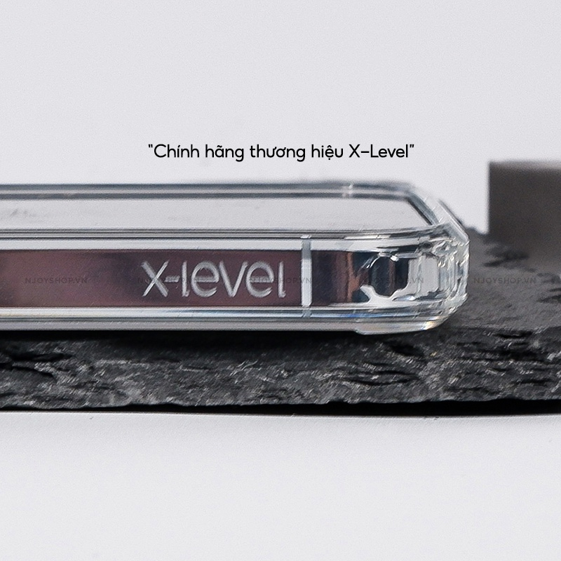 Ốp lưng giảm sốc chống va đập chống ố vàng cho iPhone 15 Pro Max / 15 Pro / 15 Plus / iP 15 hiệu X-level ICE Crystal trang bị đệm khí ẩn bốn góc, Mặt lưng PC chống ố vàng - Hàng nhập khẩu