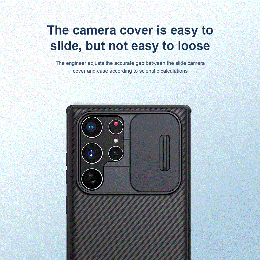 Ốp Nillkin bảo vệ Camera cho Samsung Galaxy S22 Ultra Nillkin Camshield Pro nắp đậy bảo vệ Camera - Hàng nhập khẩu