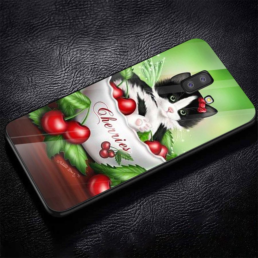 Ốp kính cường lực cho điện thoại Samsung Galaxy J6 - dễ thương muốn xỉu MS CUTE035